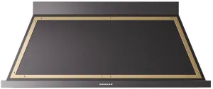 Ilve UANB60BKG Nostalgie 60 Inch Glossy Black Wall Mount Range Hood