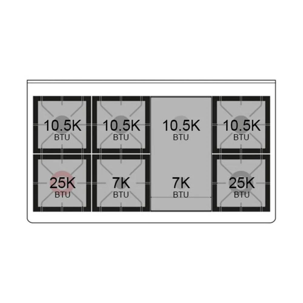 Ilve UN48FNMPRAB Ilve Un48Fnmprab Nostalgie Ii Noblesse 48" Dual Fuel Range (8 Sealed Burners   Griddle, Natural Gas, Triple Glass Door, Ral, Burnished)