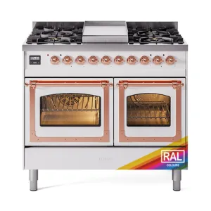 Ilve UND40FNMPRAP Ilve Und40Fnmprap Nostalgie Ii Noblesse 40" Dual Fuel Range (Natural Gas, Triple Glass Door, Ral, Copper)