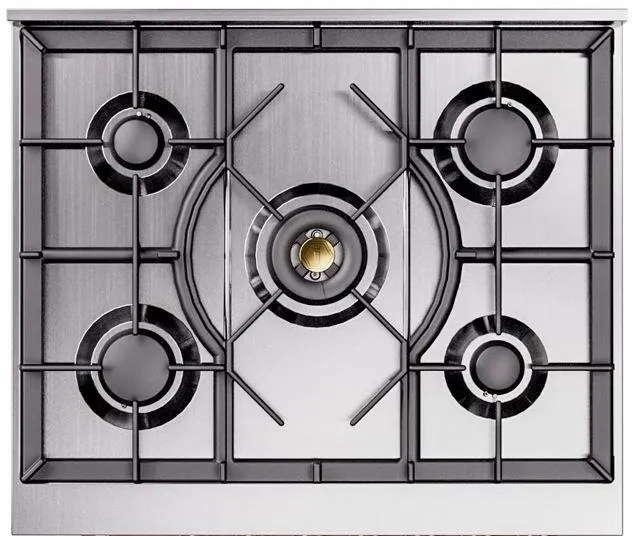Ilve UP30NMPEGC Nostalgie Ii 30 Inch Dual Fuel Natural Gas Freestanding Range In Emerald Green With Chrome Trim