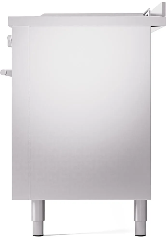 Ilve UP60FSWMPSSLP Professional Plus Ii 60 Inch Dual Fuel Liquid Propane Freestanding Range In Stainless Steel With Trim