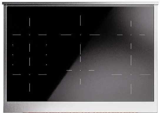 Ilve UPI366QNMPMGB Nostalgie Ii 36 Inch Electric Freestanding Range In Matte Graphite With Bronze Trim