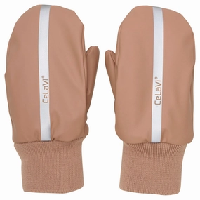 Dont Miss This Deal Mega Discount Today Celavi Tawny Brown Pu Mittens W. Fleece Lining