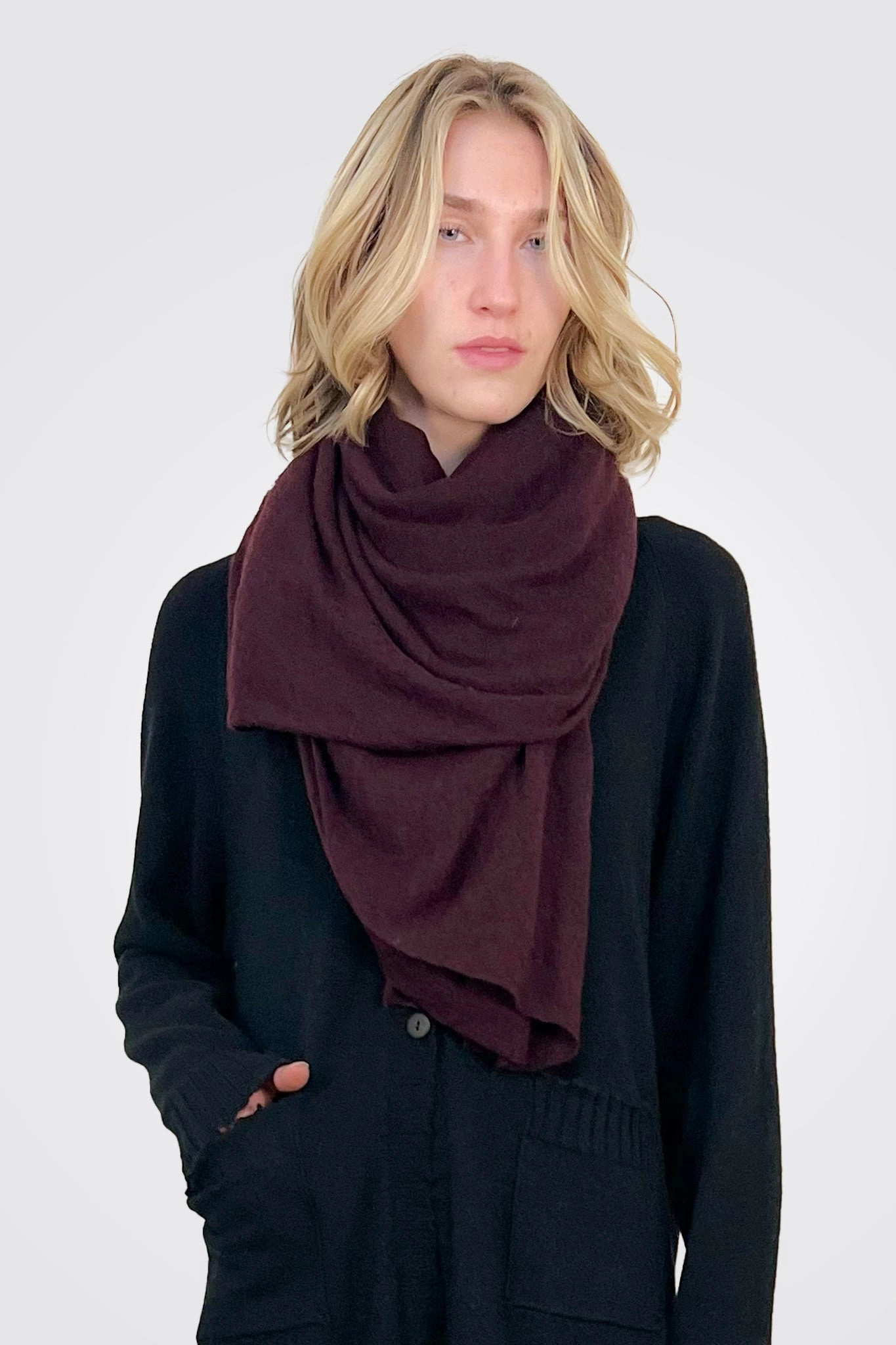 Cashmere Scarf  - Plum Special Offer Inside
