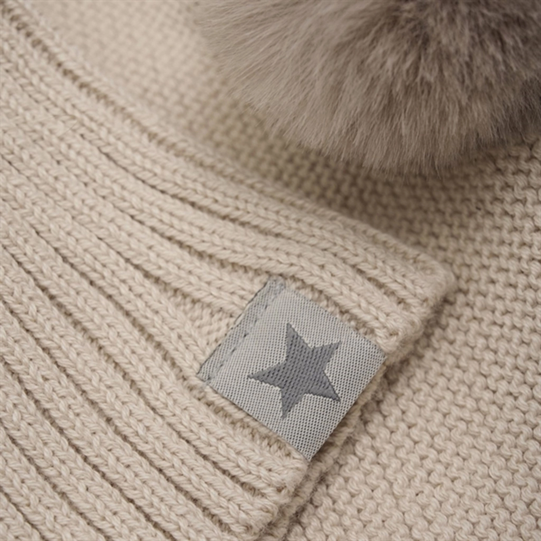 Limited Offer Alert Exclusive Savings Event Huttelihut Balaclava Knit W. Pompoms Light Camel
