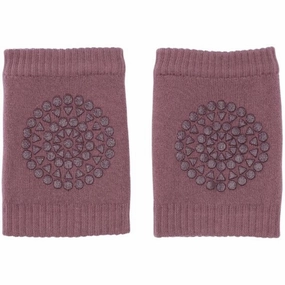 Hot Offer Event Gobabygo Misty Plum Crawling Knee Pads Organic Terry Cotton