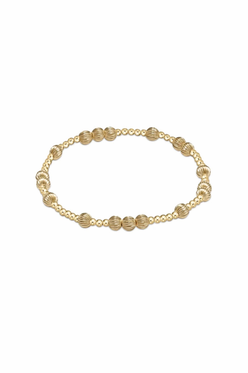 Weekend Sale Special Hot Sale Frenzy Hope Unwritten Dignity 5Mm Bead Bracelet - Gold
