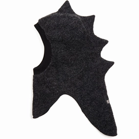 Huttelihut Balaclava Triangles Wool Dino Dark Grey Hot Clearance Now