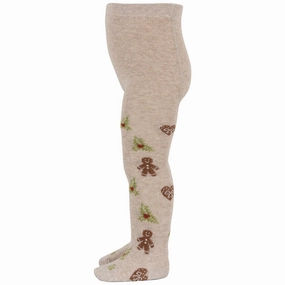 Perfect Gift Offer Mp Danmark Christmas Tights Beige Melange