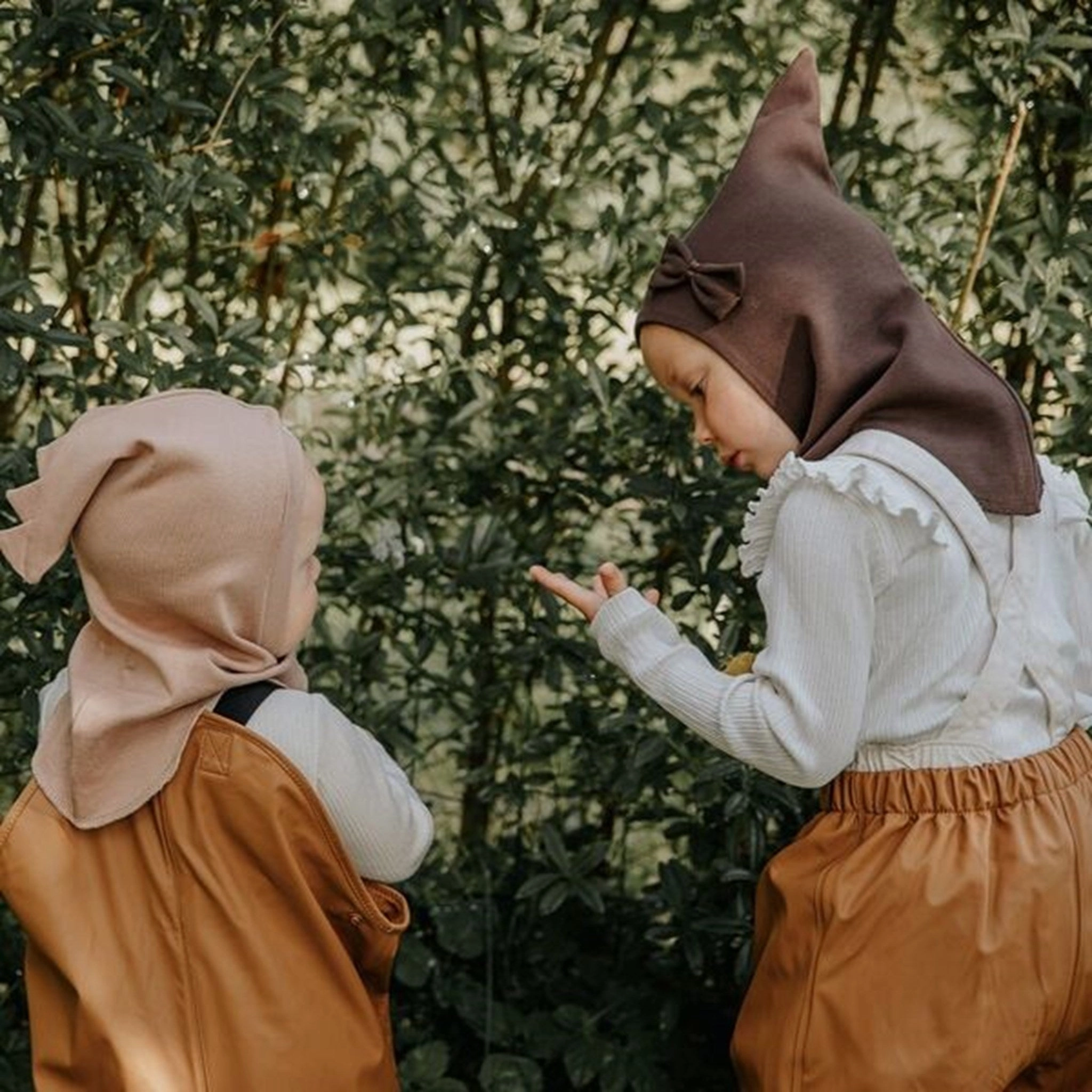 Racing Kids Top Balaclava Bow 2-Layer Brown Sweet Deal Today Shop Hot Deals