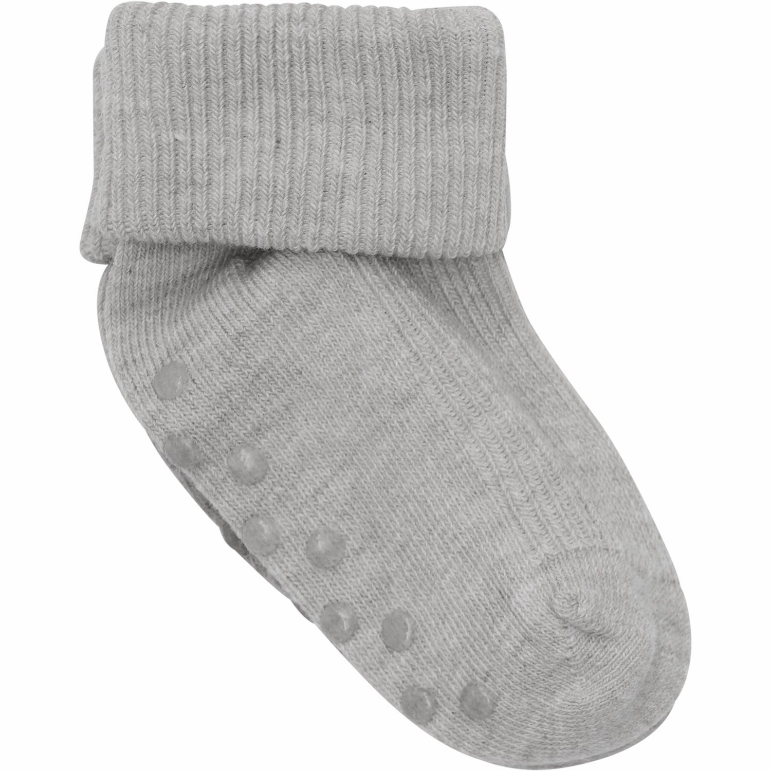 Instant Savings Deal Hot Savings Alert Minymo Light Grey Melange Baby Rib Sock 2-Pack
