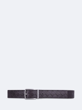 Intrecciato Calfskin Leather Belt Hot Deals Today Special Occasion Discount