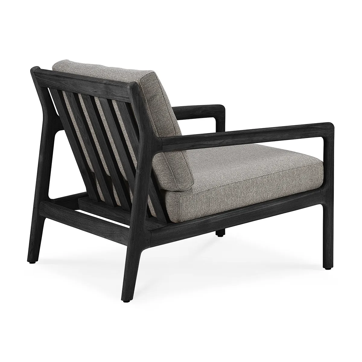 Jack Outdoor Fabric Lounge Chair (Teak Black, Mocha, 76cm)
