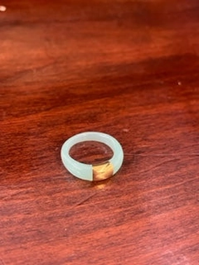 Jade Band Gold Section Ring Weekend Flash Offer Dont Wait! Save