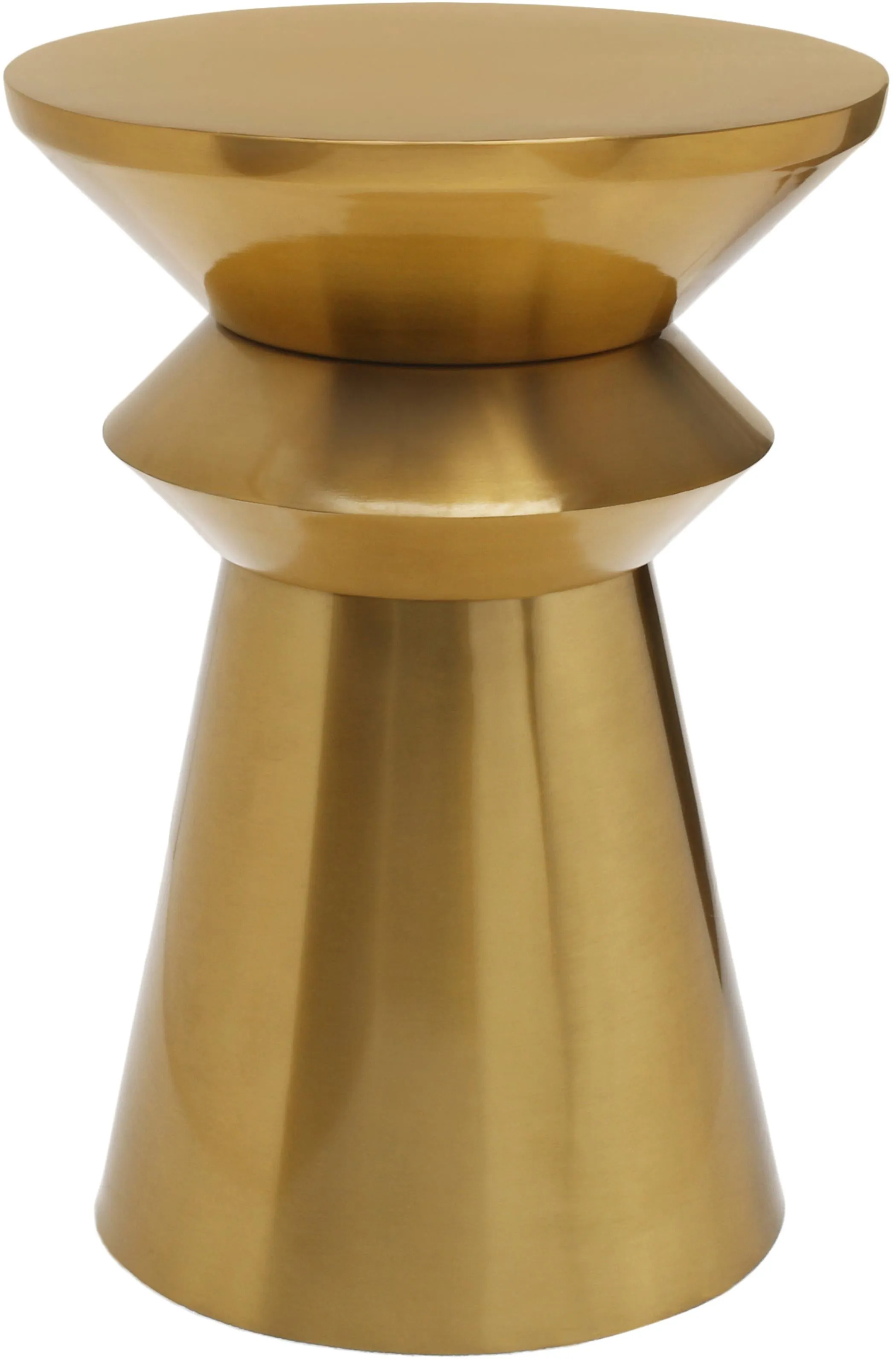 Jai Brushed Gold End Table