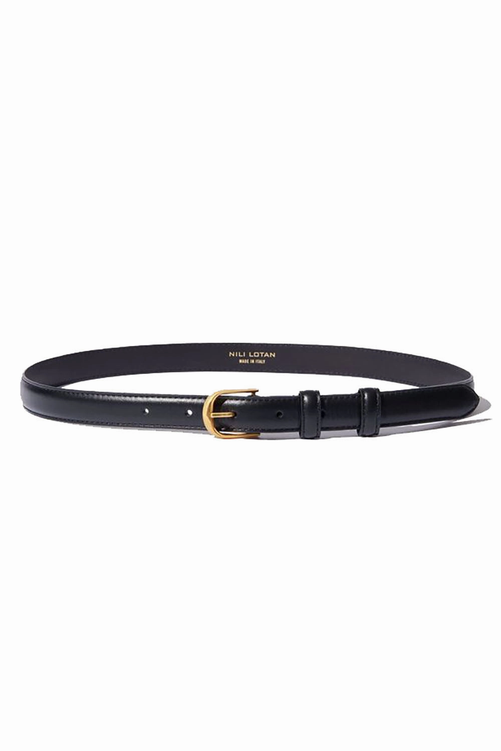 Trending Savings Now Jane Belt In Black With Shiny Brass Buckle