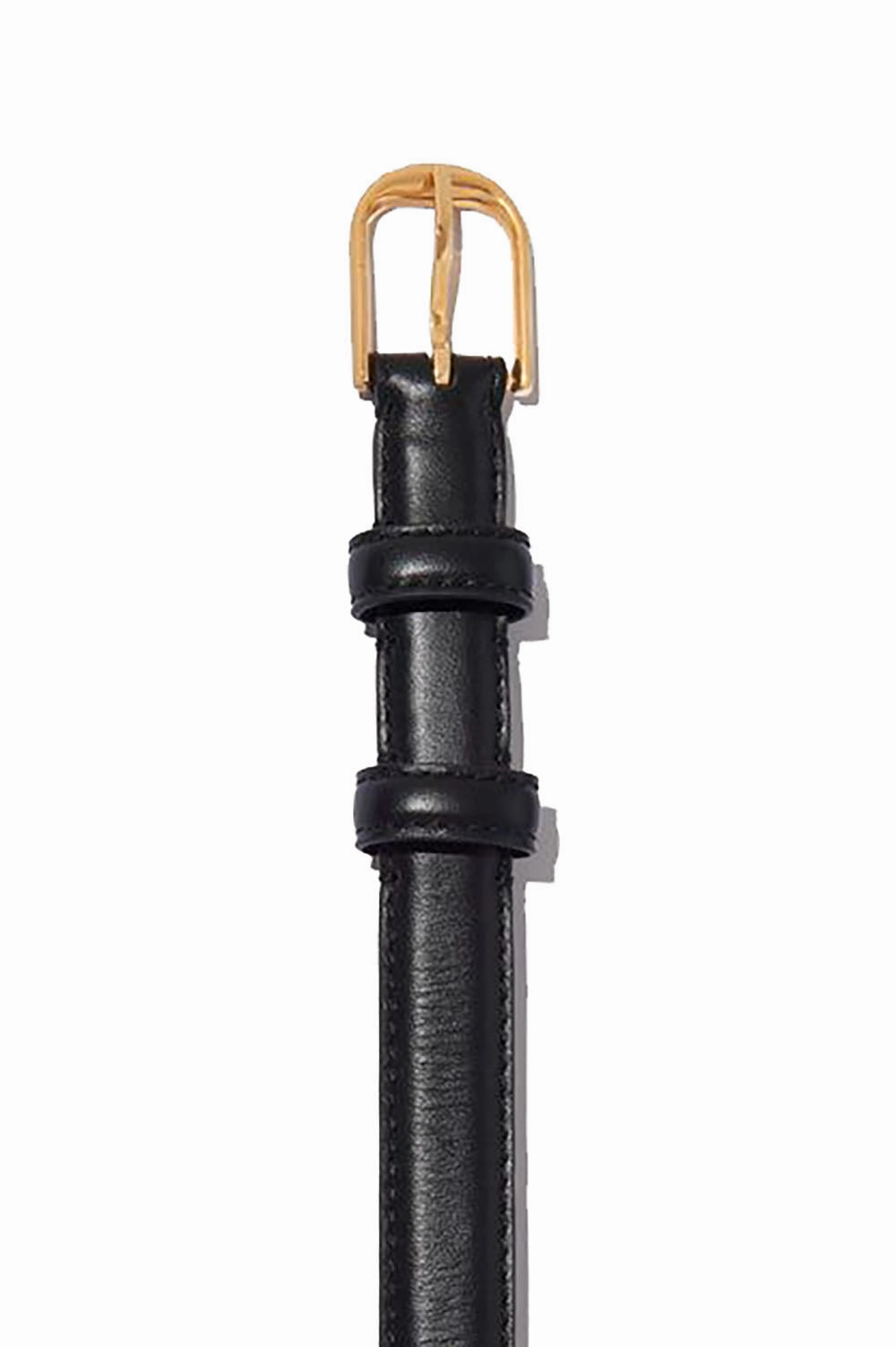 Dont Miss Out! Save Today Event Jane Belt In Black With Shiny Brass Buckle