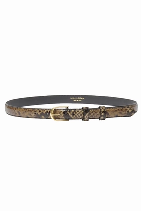 Clearance Alert Now Hot Deals Today Jane Belt In Brown Snakeskin