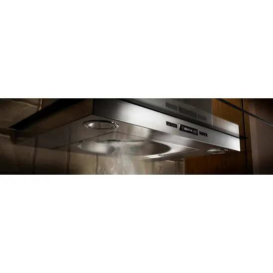 Jennair JXW5036WS Glass Collection Wall-Mount Canopy Hood, 36"