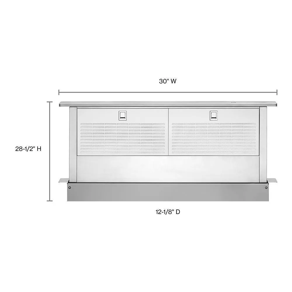 Jennair UXD8630DYS 30" Retractable Downdraft System With Interior Blower Motor