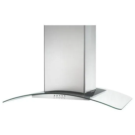 Jennair UXI6536BSS 36-Inch Convertible Island-Mount 400-Cfm Glass Canopy Hood