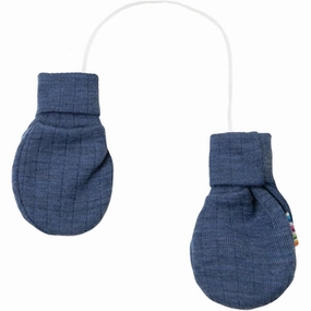 Joha Wool Blue Melange Gloves W/0 Thumb Limited Stock Offer Limited Time Discount
