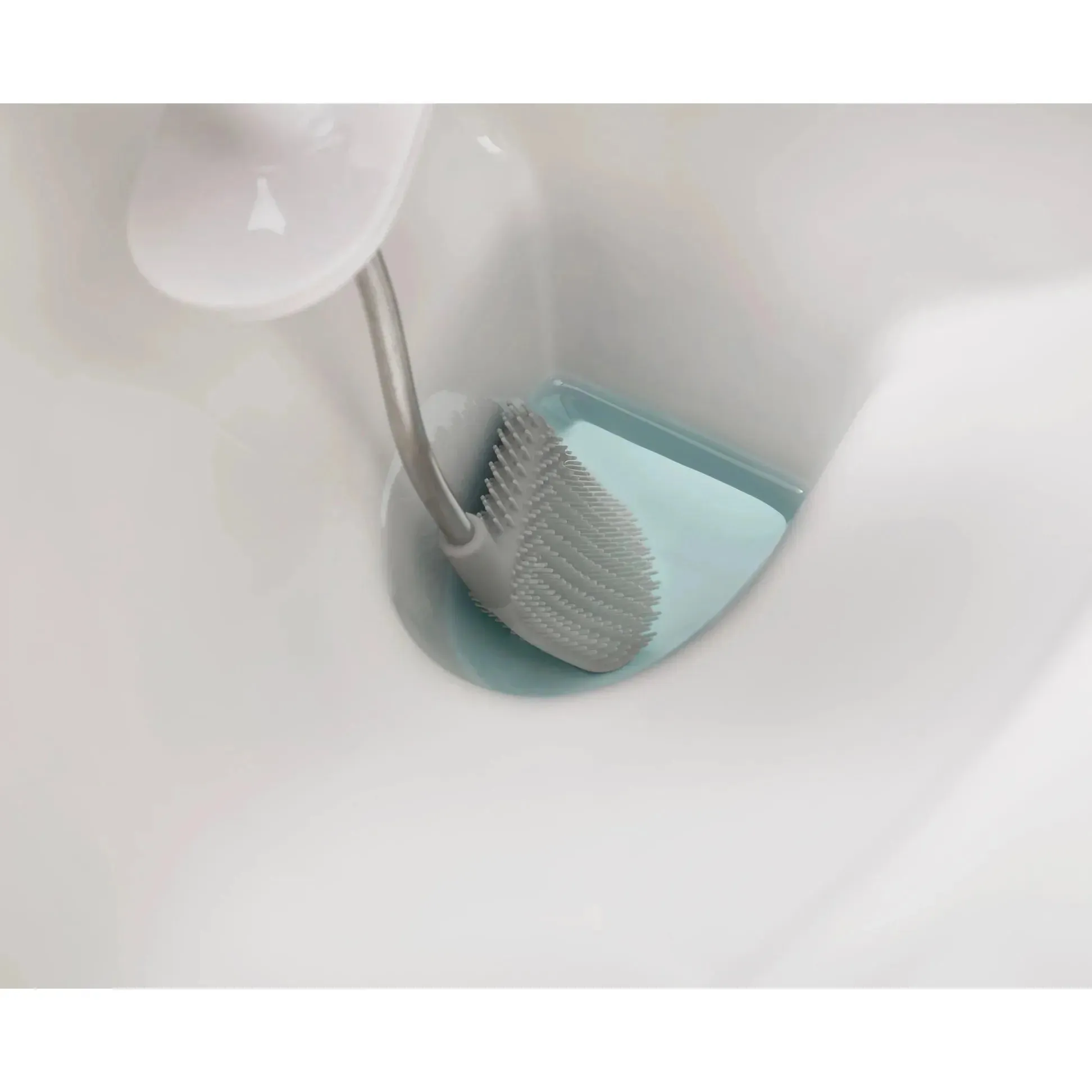 Joseph Joseph Flex Plus Light Grey Toilet Brush with Storage Caddy