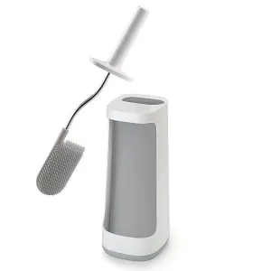 Joseph Joseph Flex Plus Light Grey Toilet Brush with Storage Caddy