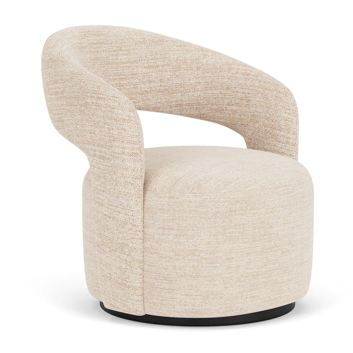 Judi Fabric Swivel Armchair
