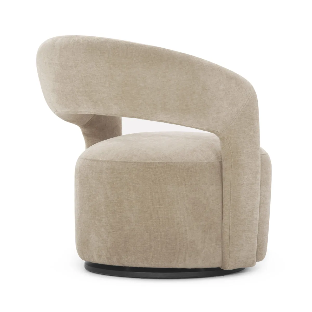 Judi Fabric Swivel Armchair