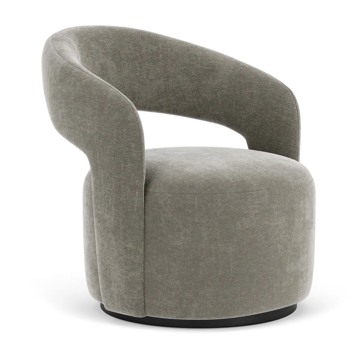 Judi Fabric Swivel Armchair