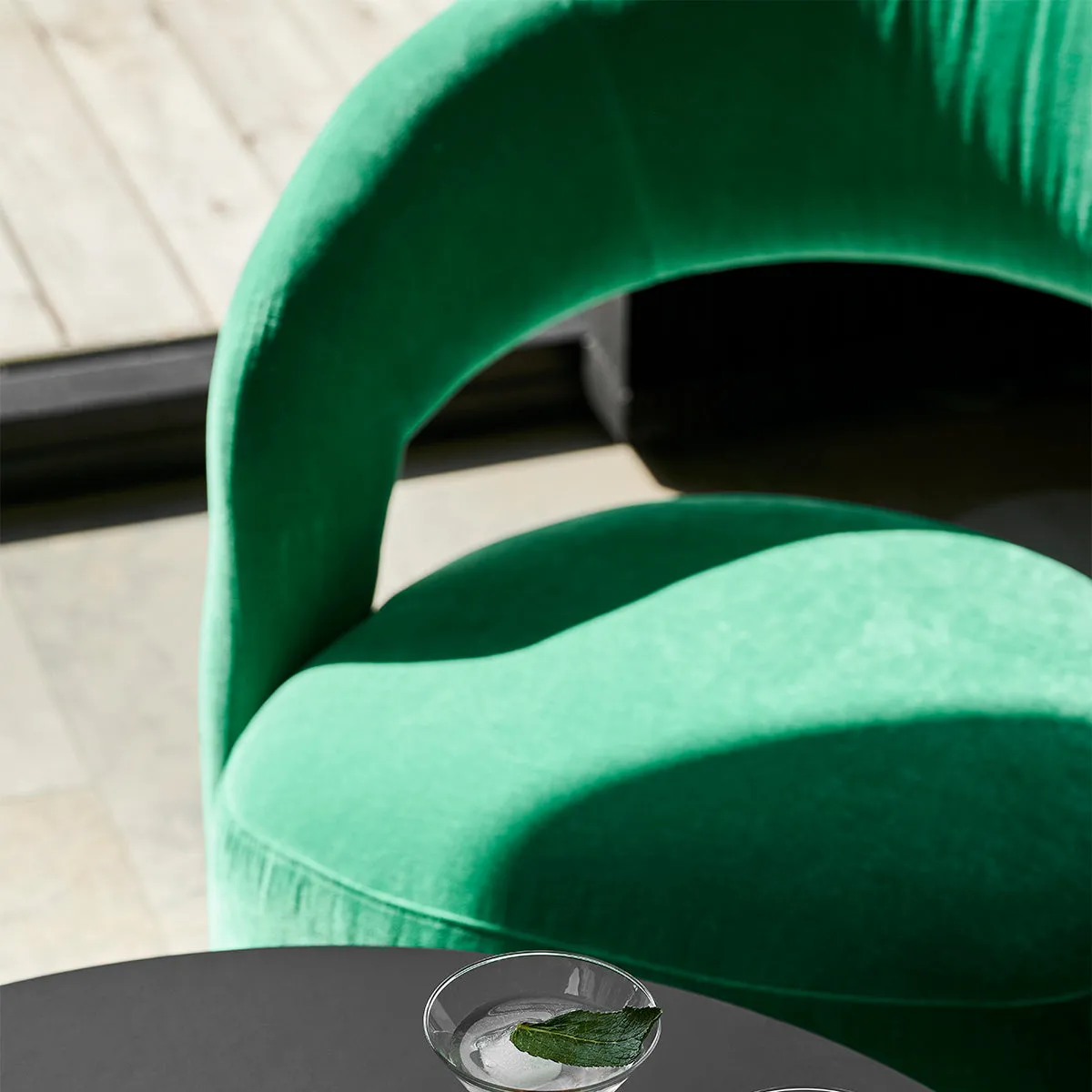 Judi Fabric Swivel Armchair