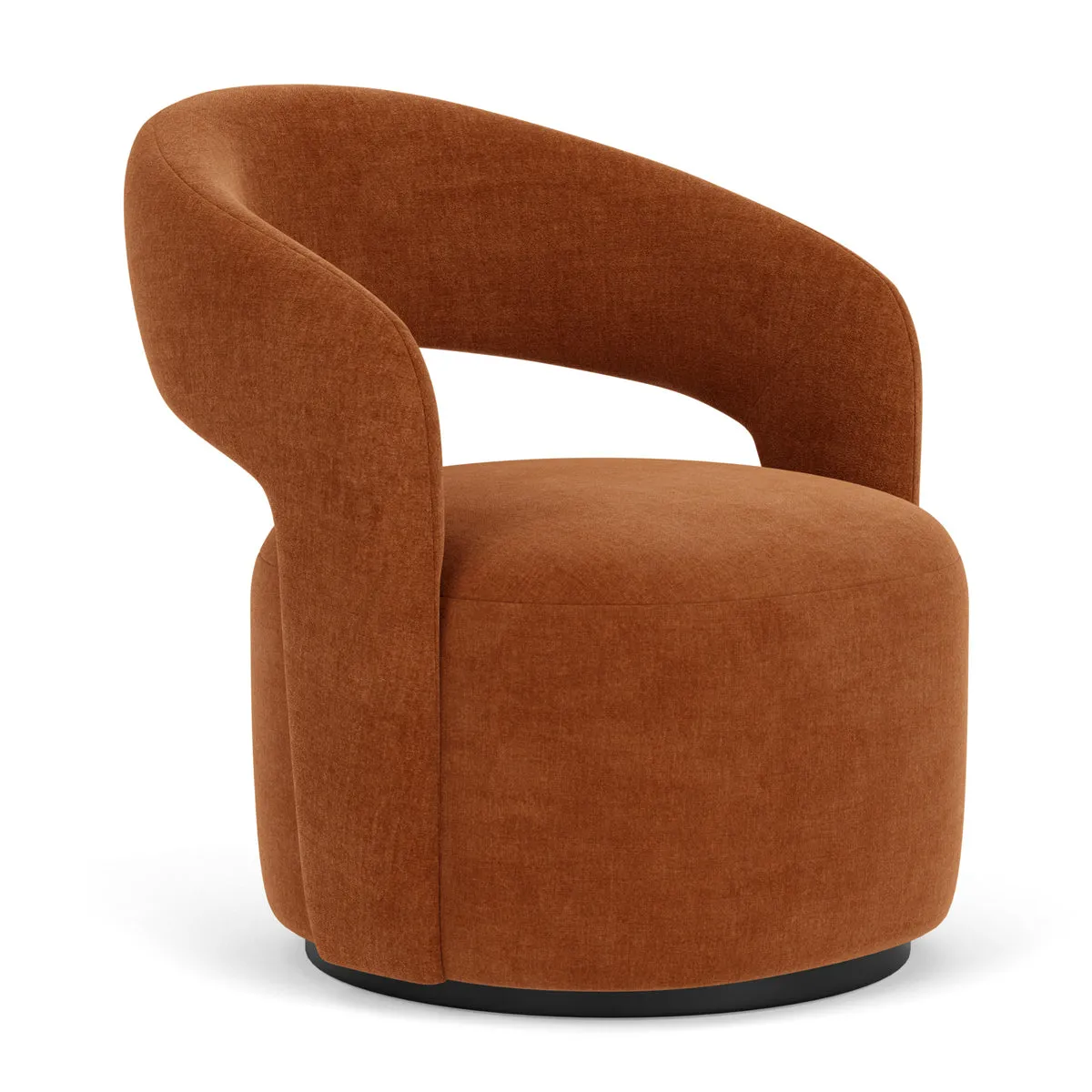 Judi Fabric Swivel Armchair