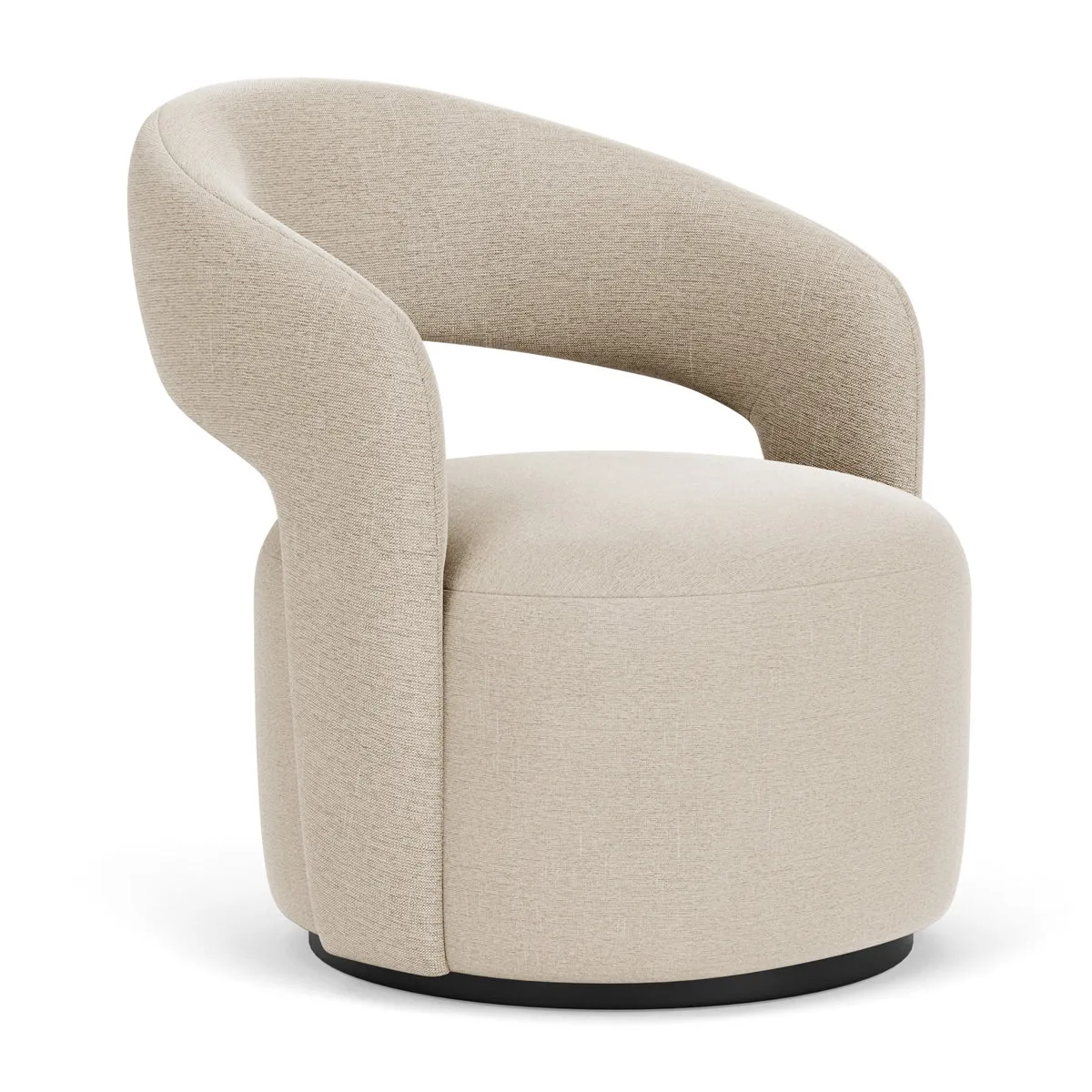 Judi Fabric Swivel Armchair