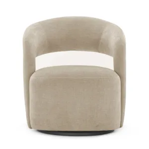 Judi Fabric Swivel Armchair
