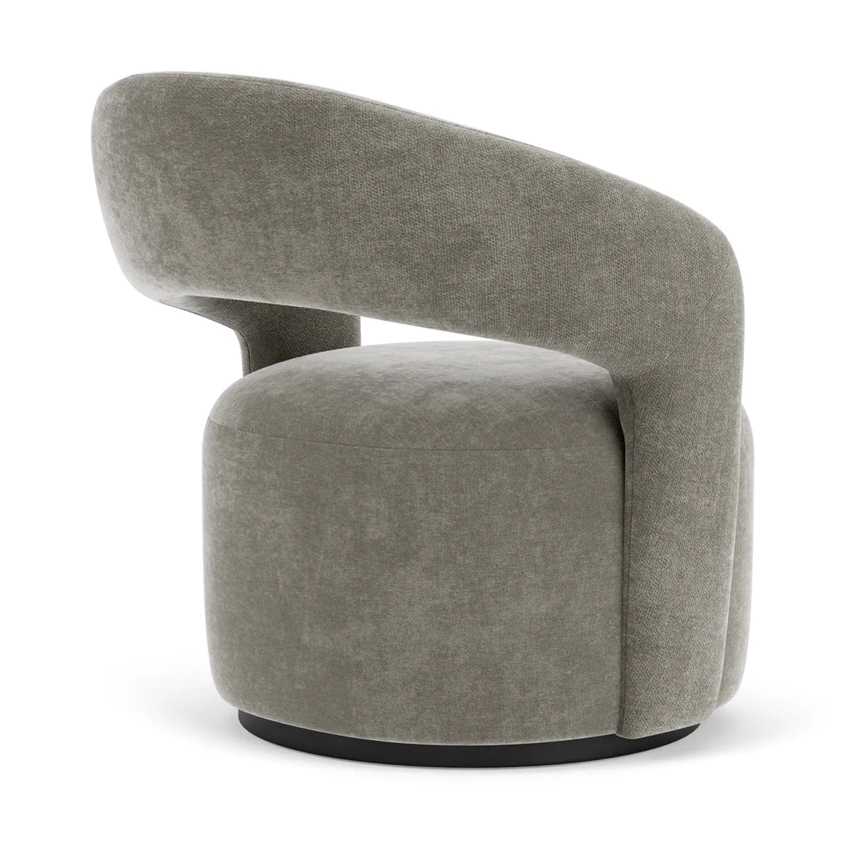 Judi Fabric Swivel Armchair
