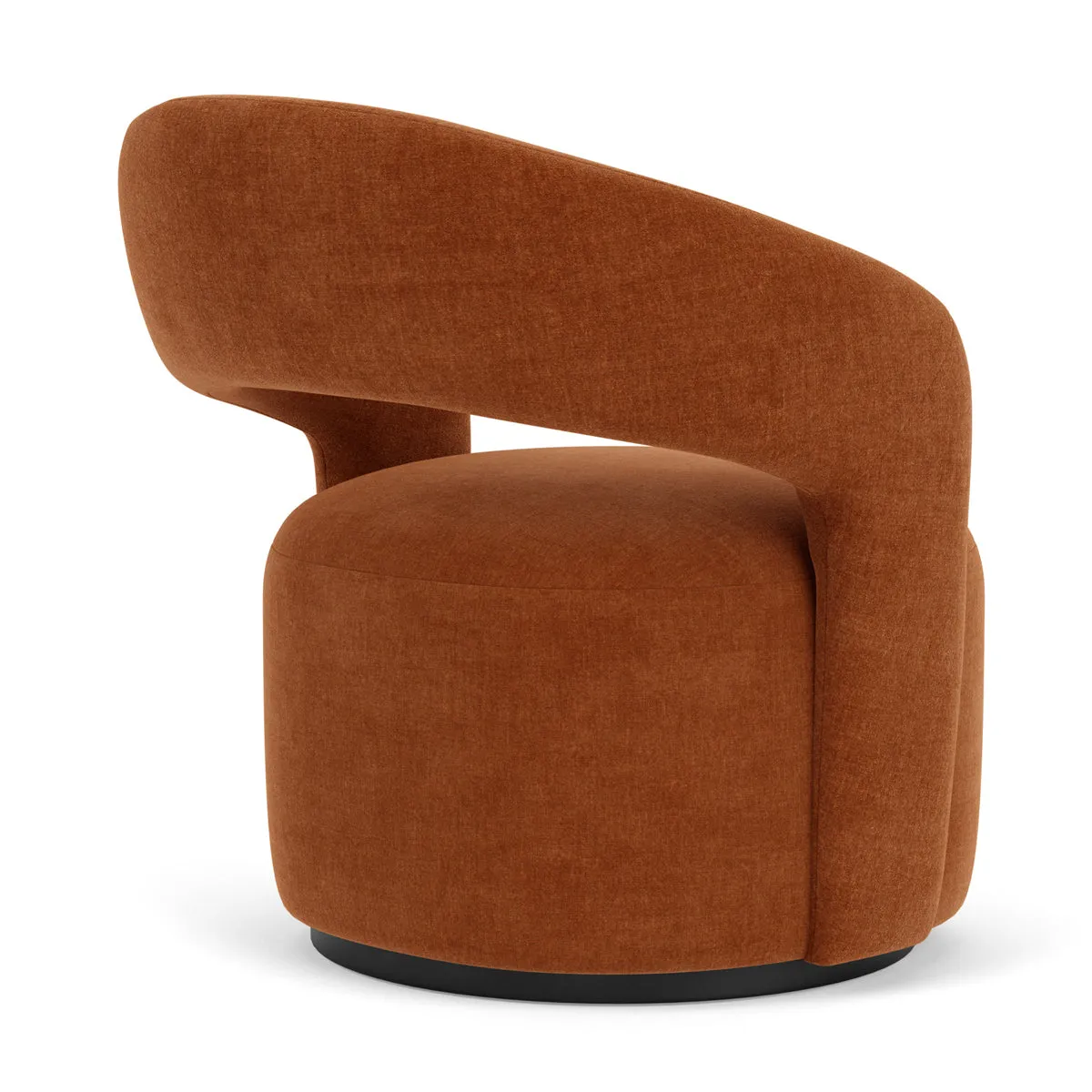 Judi Fabric Swivel Armchair