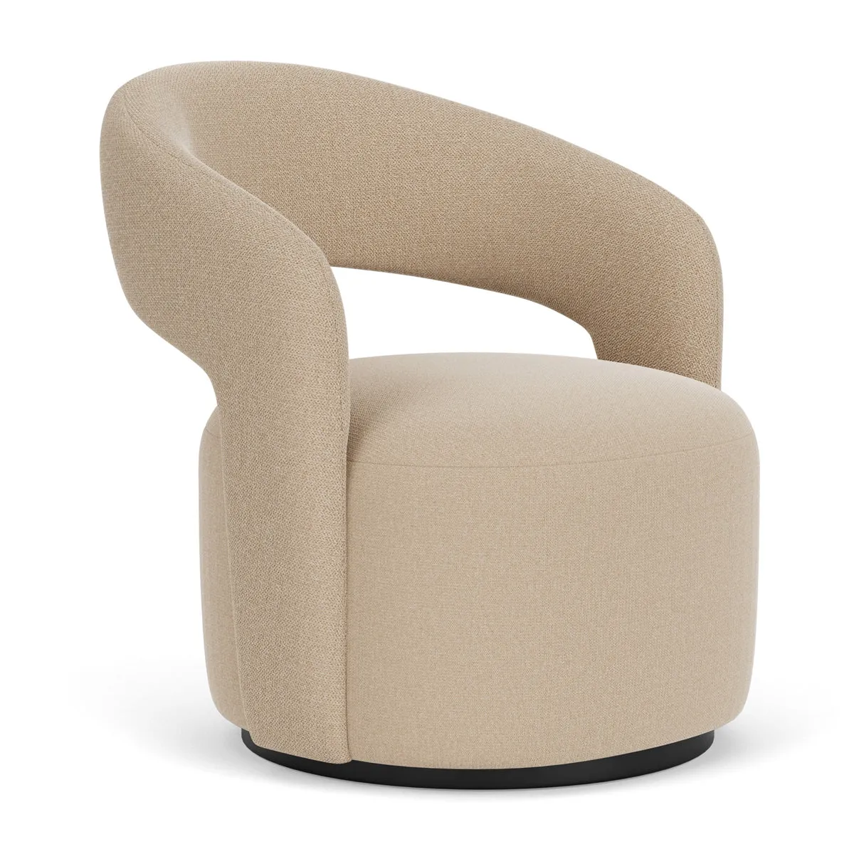 Judi Fabric Swivel Armchair