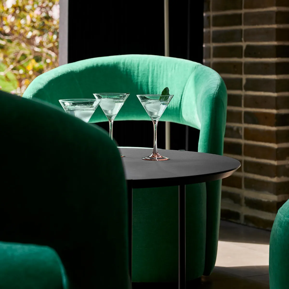 Judi Fabric Swivel Armchair