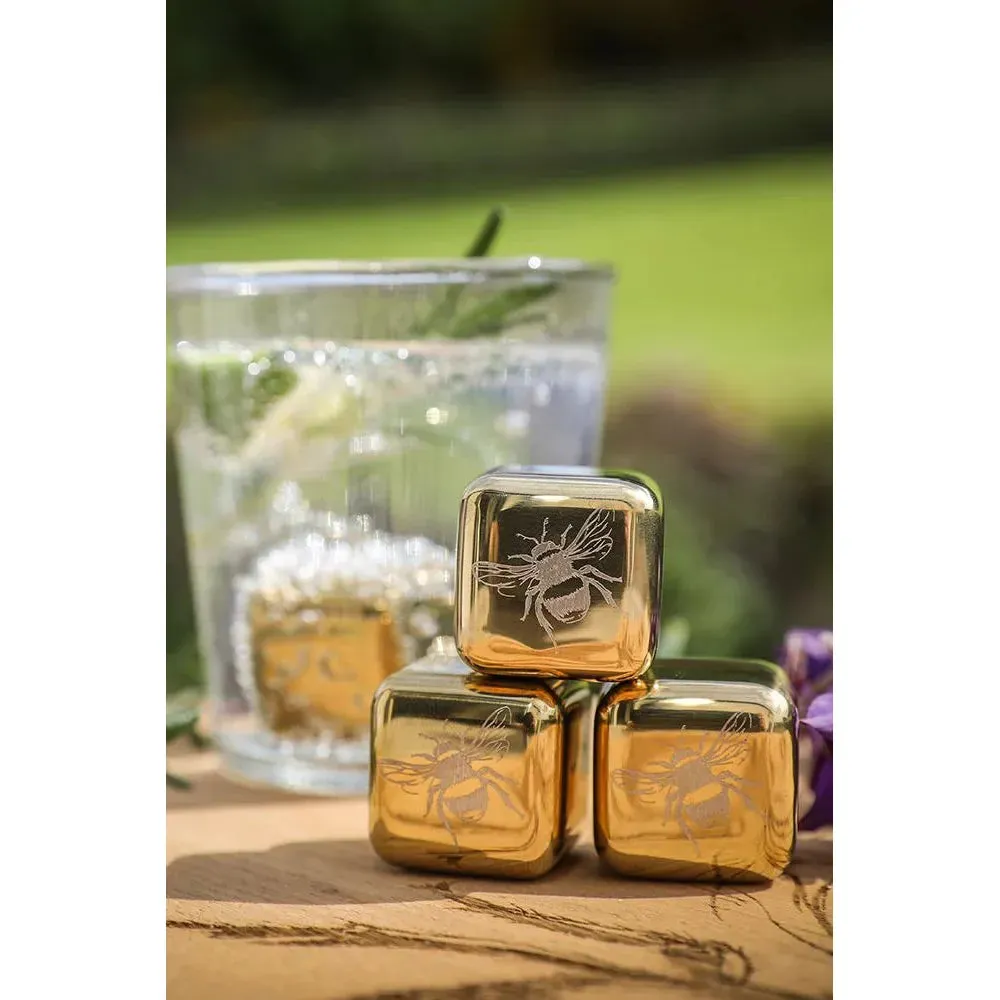 Just Slate Bee Stainless Ice Cubes