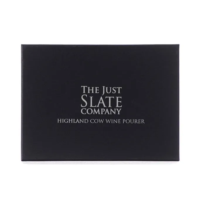 Just Slate Highland Cow Bottle Pourer