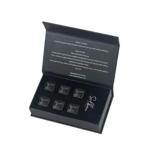 Just Slate Set of 6 Fishing Engraved Whisky Stones