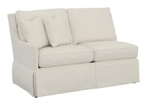 Kelly Skirted Left Arm Loveseat
