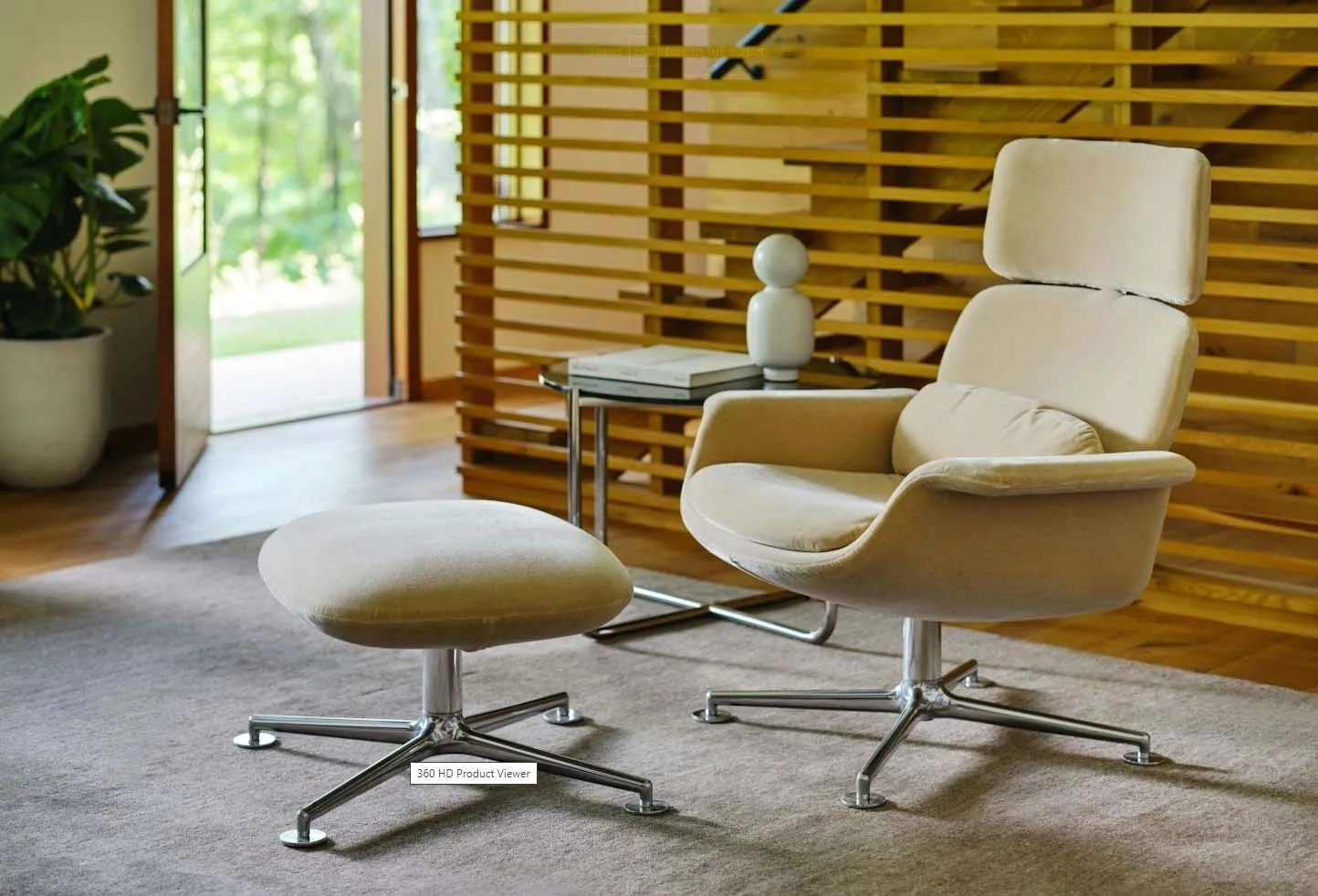 KN02 Swivel Reclining Armchair