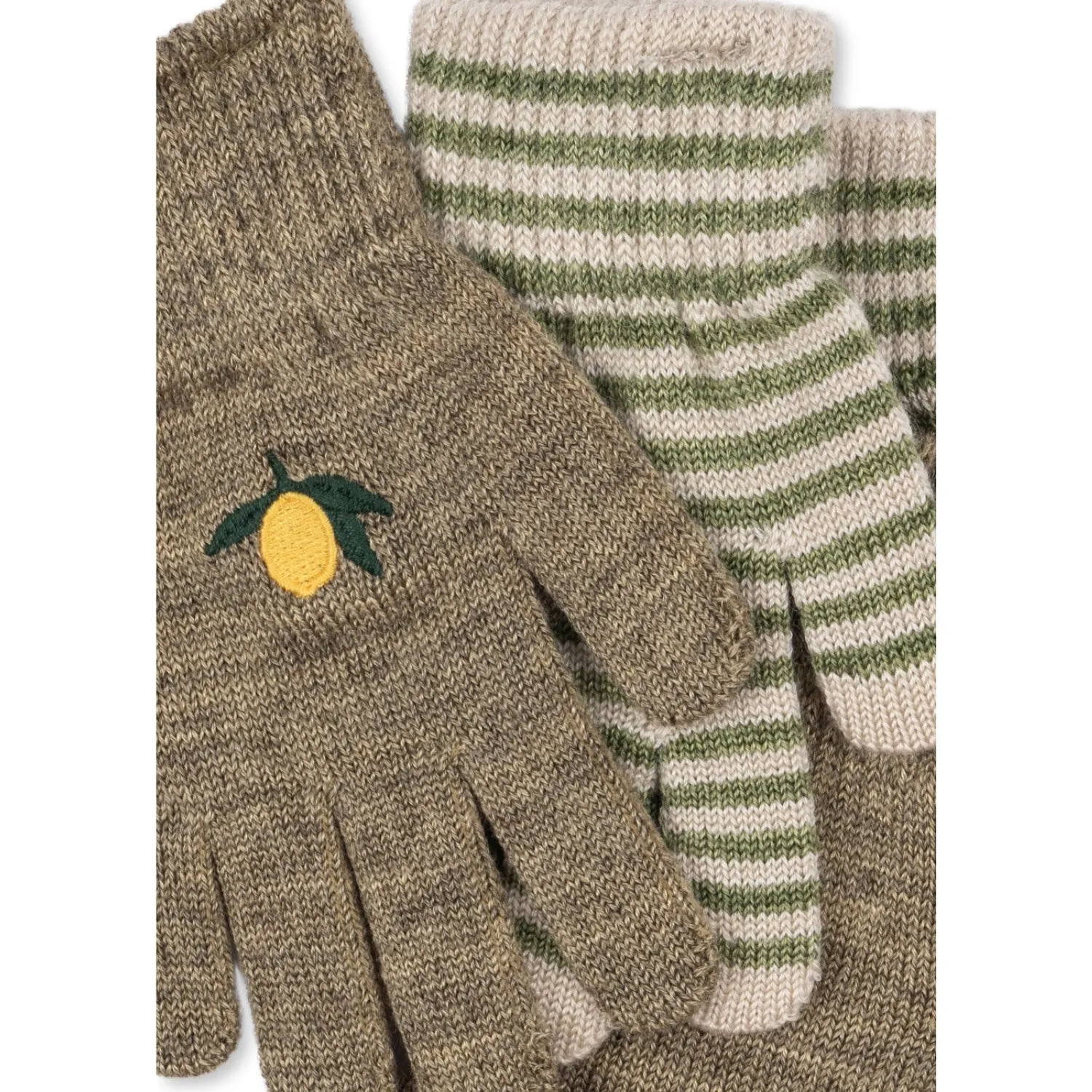 Dont Miss Todays Deal Konges Sljd Lemon/Stripe 2 Pack Filla Gloves