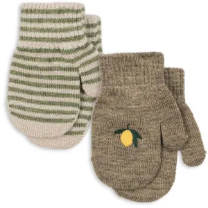 Konges Sljd Lemon/Stripe 2 Pack Filla Mittens Shop Todays Picks