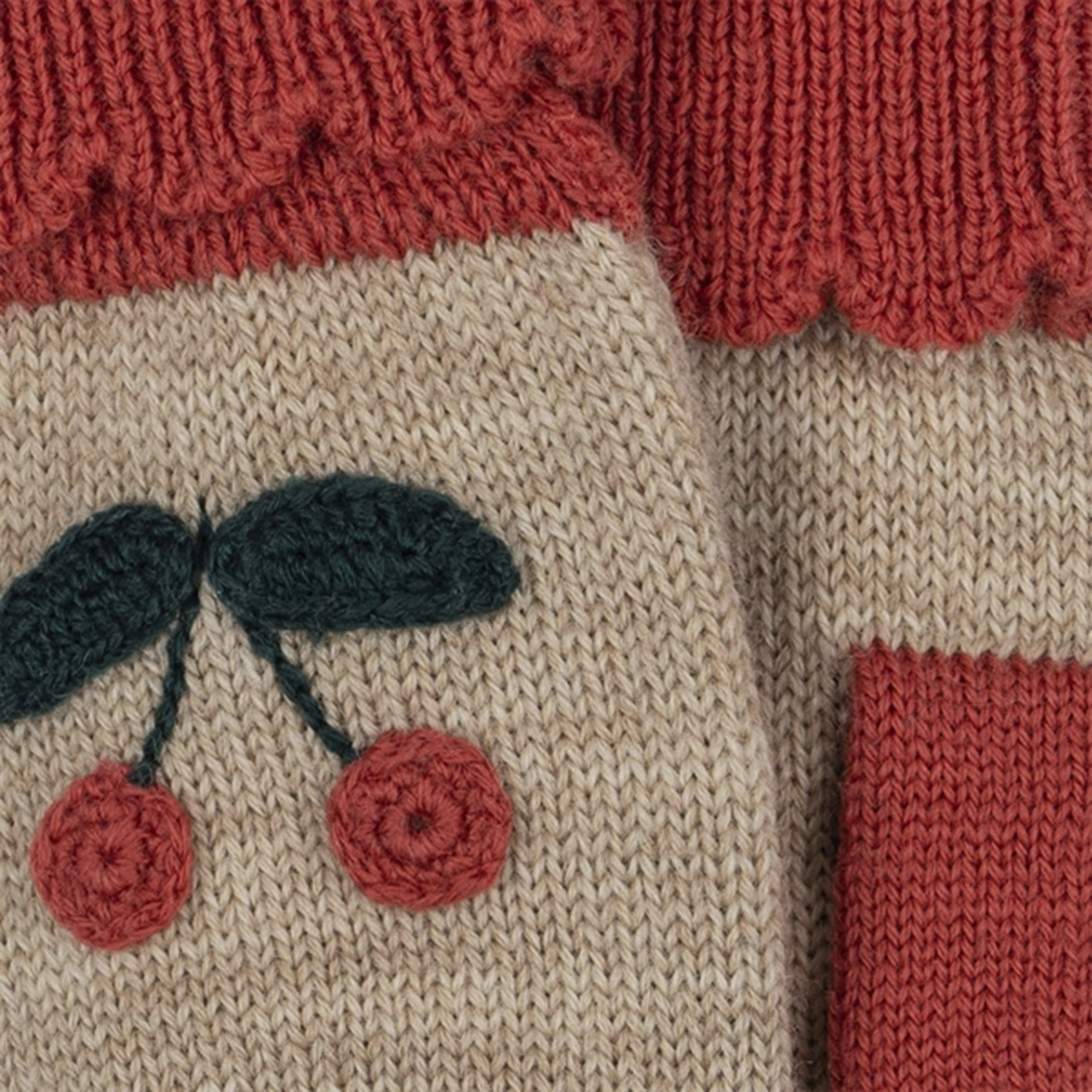 Price Slash Today Konges Sljd Beige Melange Sonja Knit Mittens