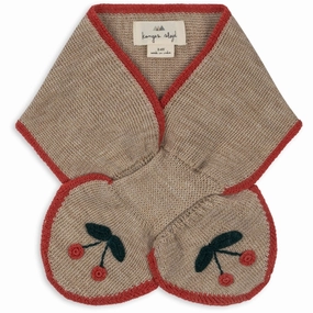 Konges Sljd Beige Melange Sonja Knit Neckwarmer Dont Wait! Save Today Dont Miss This Offer