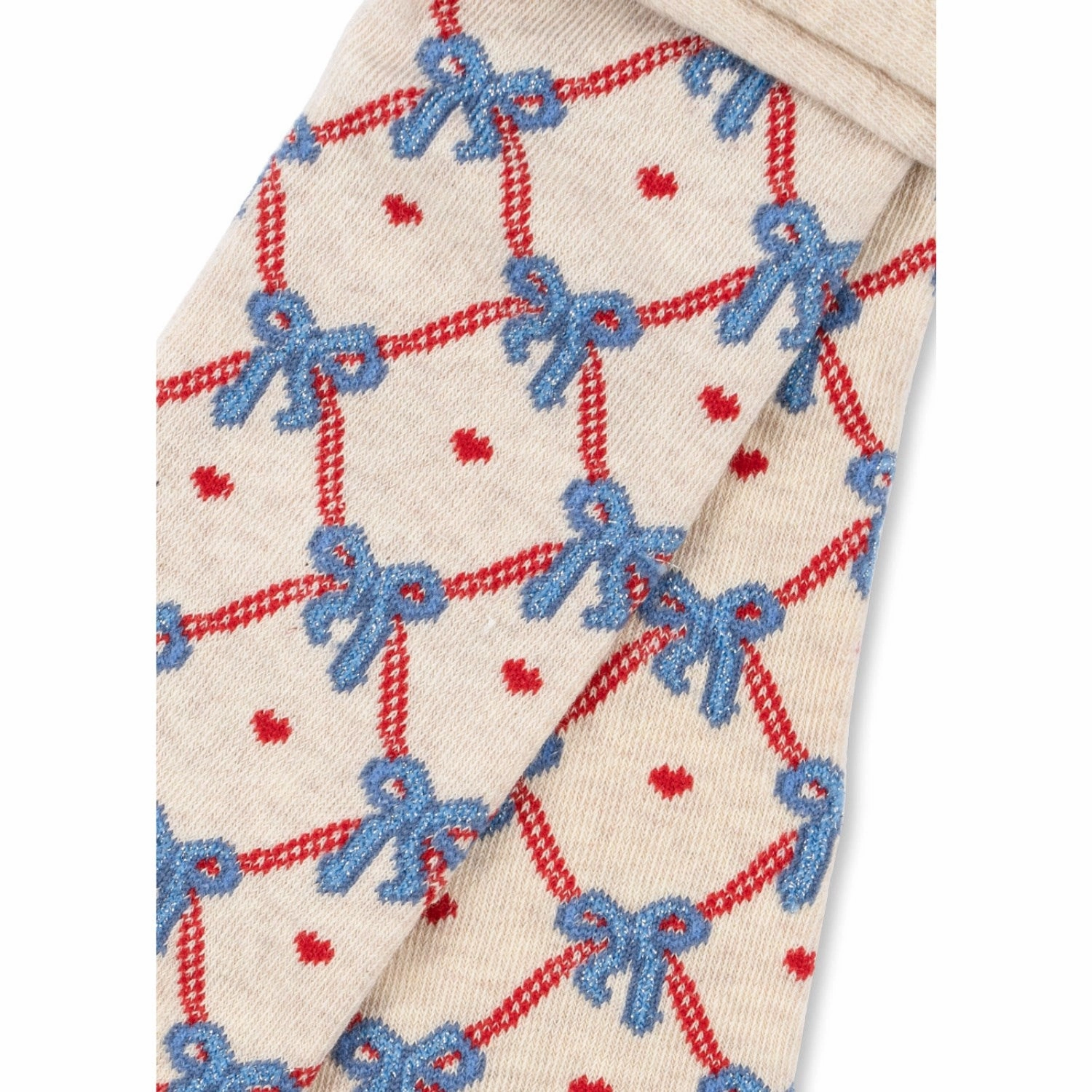 Gift Sale Event Flash Offer Today Konges Sljd Bow Mix Bow Jaquard Tights