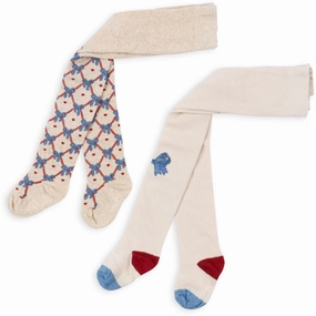 Konges Sljd Bow Mix Bow Jaquard Tights Todays Trending Deals
